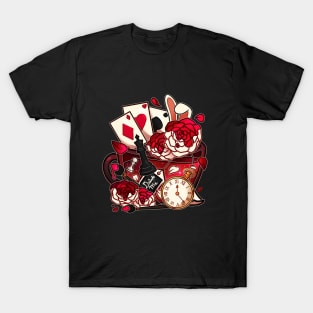 Alice in Wonderland Teacup - Painting Roses T-Shirt